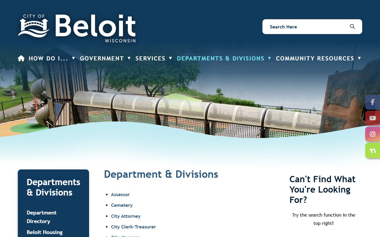Beloit Municipal Court warrant records page