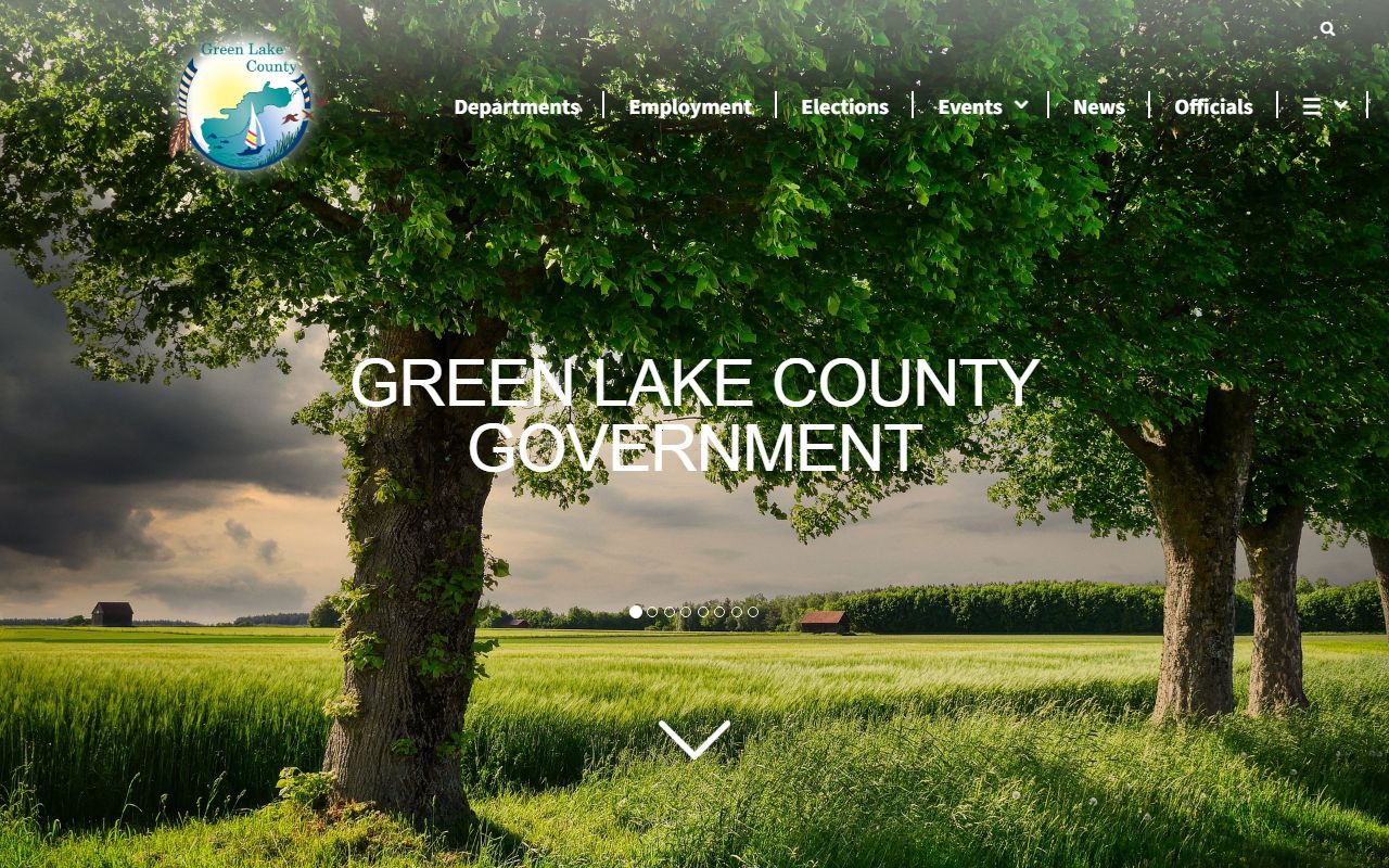 Green Lake County government portal for warrant records