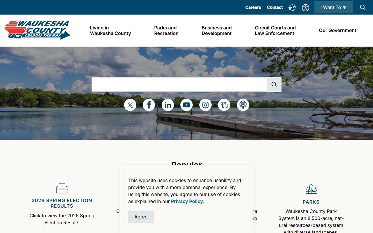 Waukesha County portal for Brookfield Warrant Records